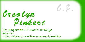 orsolya pinkert business card